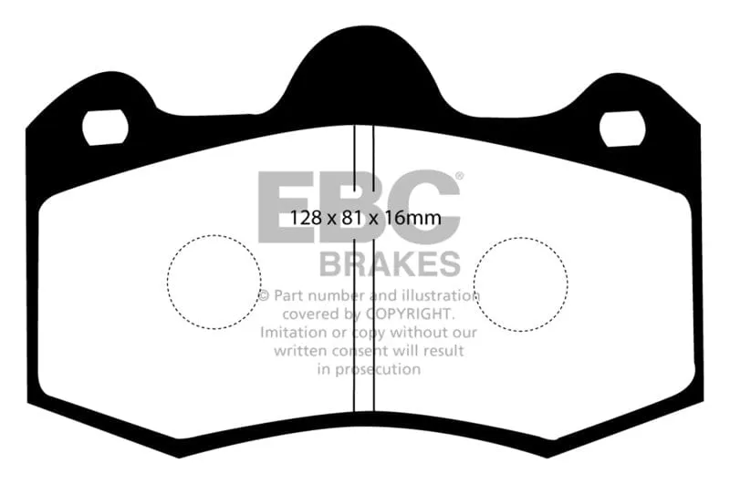 EBC 11  Mclaren MP4-12C 3.8 Twin Turbo Bluestuff Rear Brake Pads