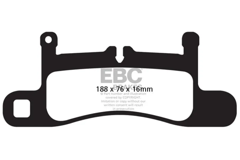 EBC 11  Porsche Cayenne 3.0 Supercharged Hybrid Bluestuff Rear Brake Pads