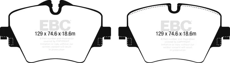 EBC 2016  BMW X1 F48 2.0T Bluestuff Front Brake Pads