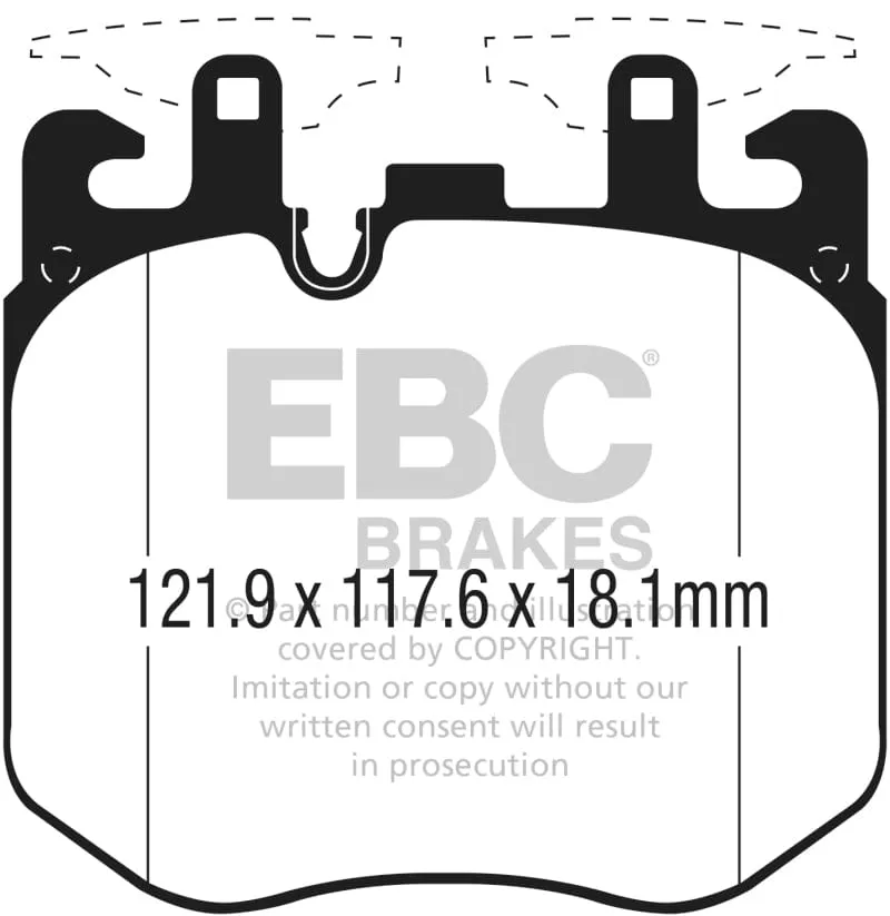 EBC 2019  BMW X7 Bluestuff Front Brake Pads