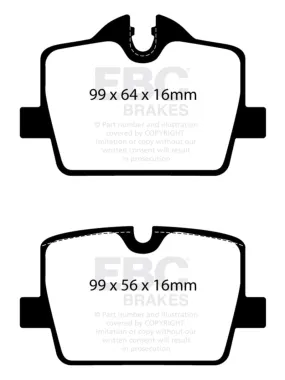 EBC 2019  BMW Z4 G29 2.0T Bluestuff Rear Brake Pads