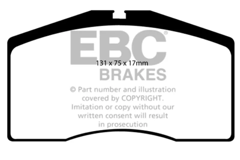 EBC 93-95 Porsche 911 (964) 3.6 Turbo Bluestuff Front Brake Pads