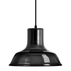 Factory Glass Pendant In Noir