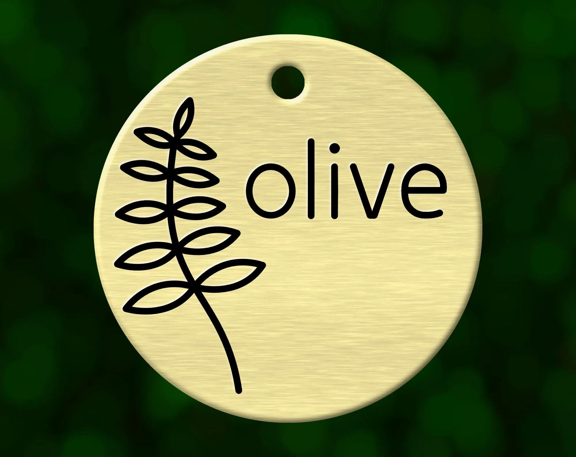 Fern Dog Tag