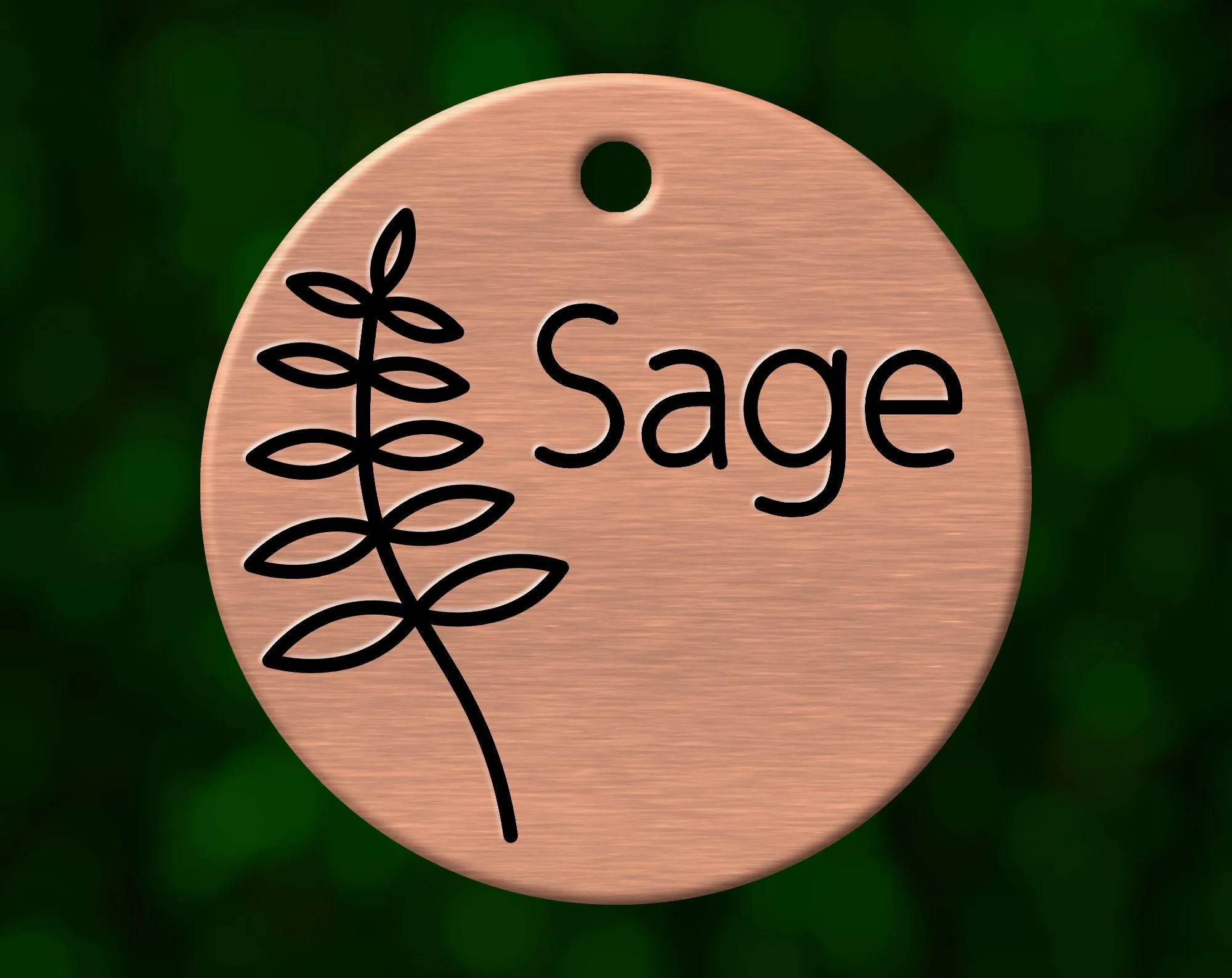 Fern Dog Tag
