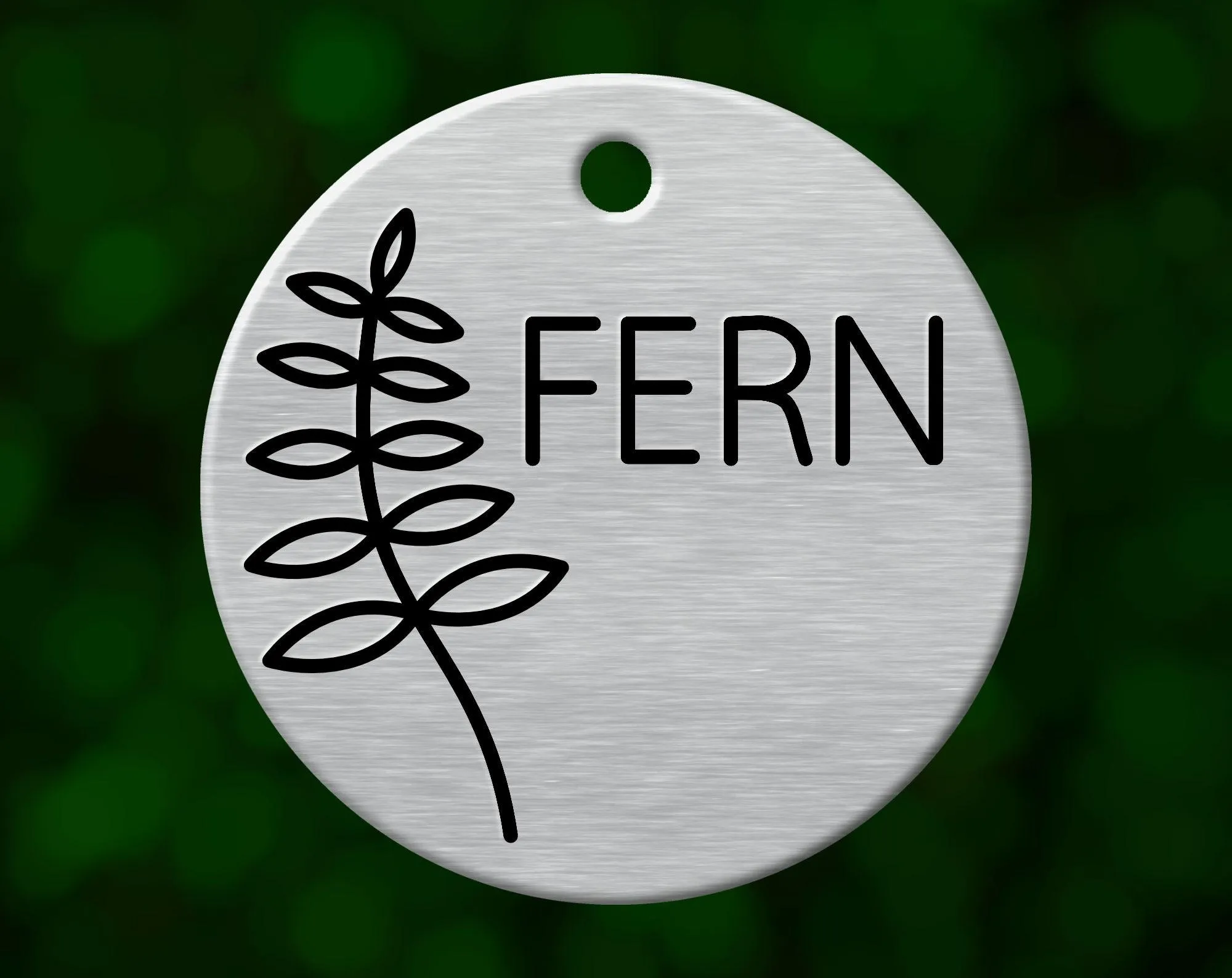 Fern Dog Tag