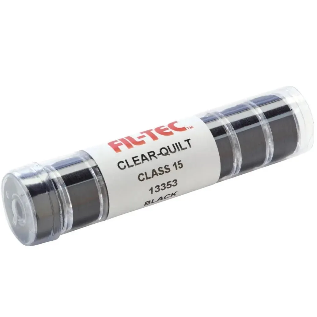 Fil-Tec Clear-Quilt Cotton Bobbins Style A/Class15 - Tubes of 8 Bobbins
