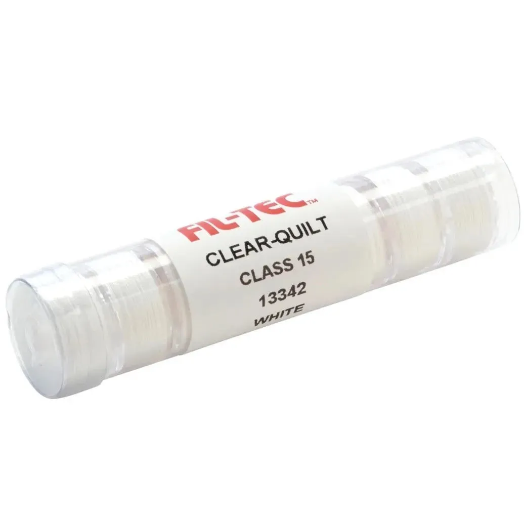 Fil-Tec Clear-Quilt Cotton Bobbins Style A/Class15 - Tubes of 8 Bobbins