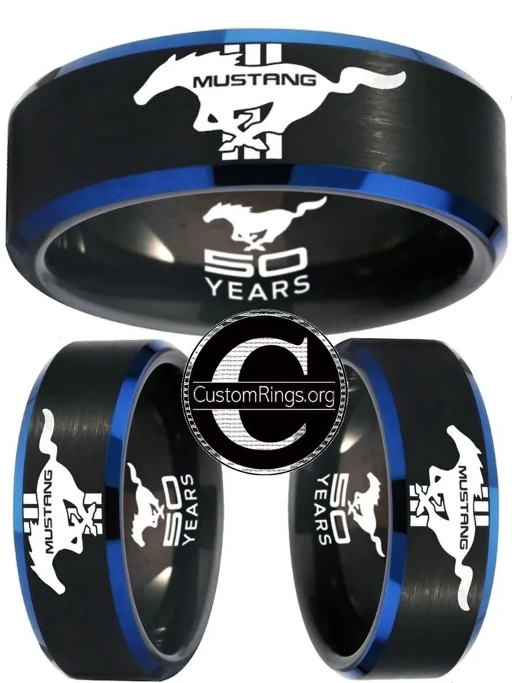 Ford Mustang Ring Mustang Logo Ring 50 year Anniversary Ring #mustang