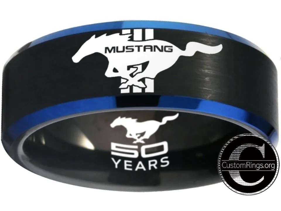 Ford Mustang Ring Mustang Logo Ring 50 year Anniversary Ring #mustang