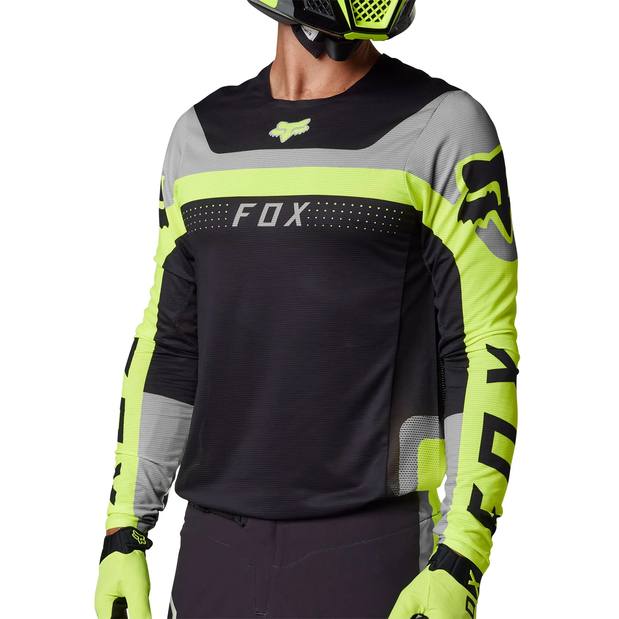 Fox Racing Flexair Efekt Offroad Jersey Flo Yellow Black