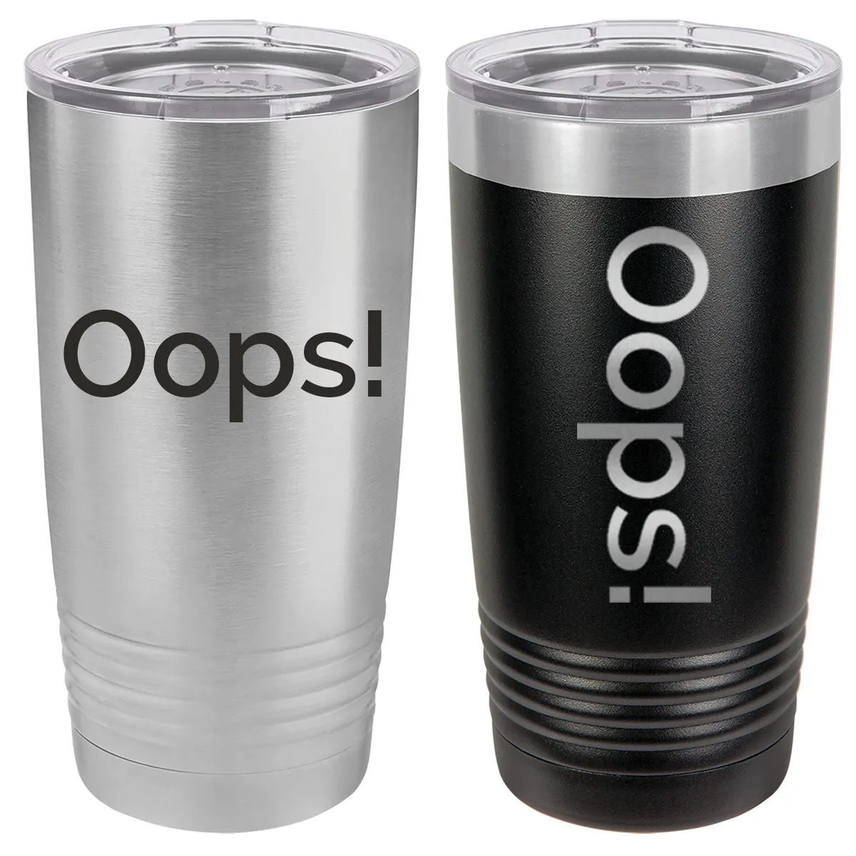 Fuh-Cup Engraving Error 20 oz Stainless Steel Blank Insulated SureGrip Tumbler with Lid