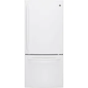 GDE21DGKWW - REFRIGERATORS - GE - Bottom Freezer - White - Open Box