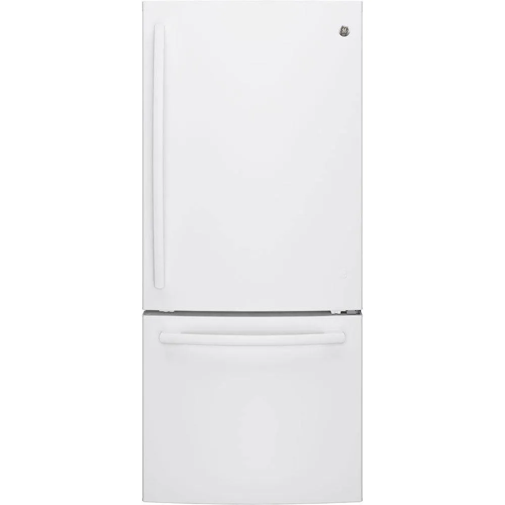 GDE21DGKWW - REFRIGERATORS - GE - Bottom Freezer - White - Open Box