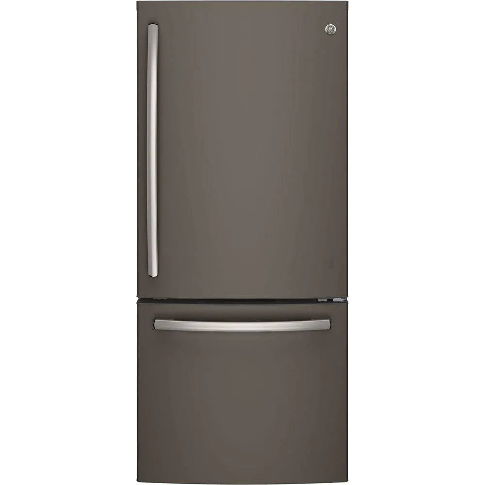 GDE21DMKES - REFRIGERATORS - GE - Bottom Freezer - Slate Grey - Open Box