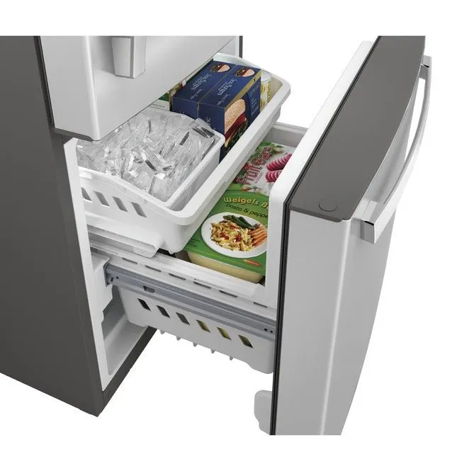 GDE21EYKFS - REFRIGERATORS - GE - Bottom Freezer - Stainless Steel - Open Box