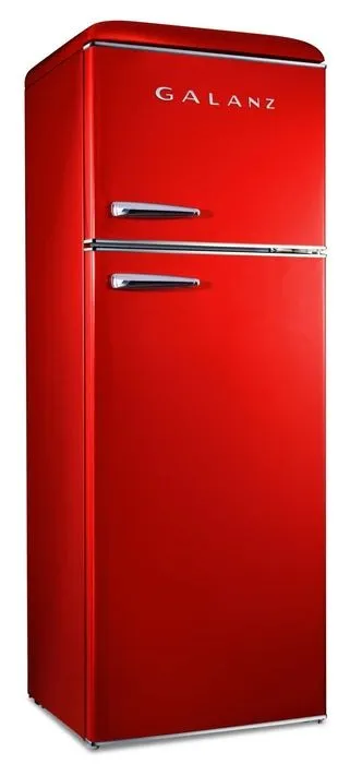 GLR12TRDEFR - REFRIGERATORS - Galanz - Top Freezer - Red - Open Box