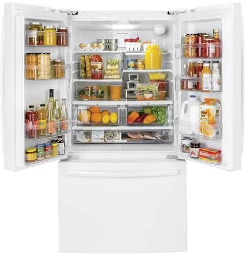 GNE27JGMWW - REFRIGERATORS - GE - French 3-Door - White - Open Box