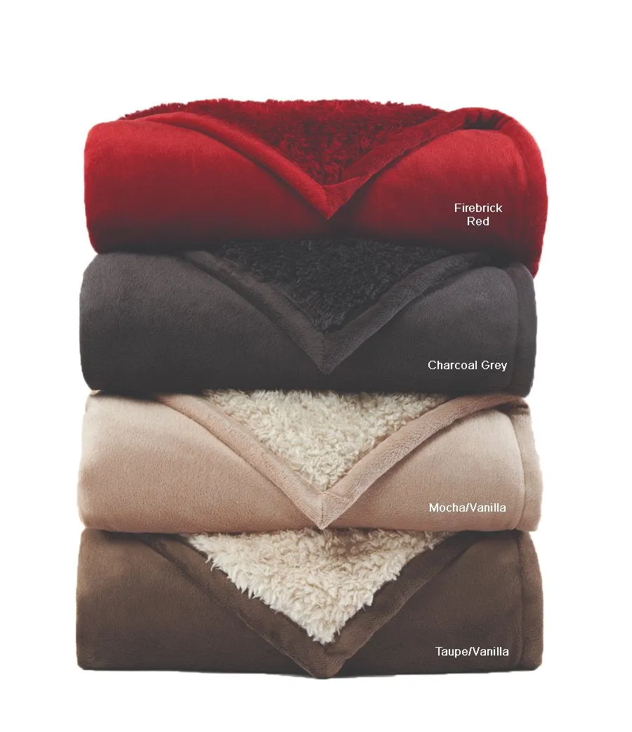 Graham Howard© "Moose" Embroidered Alpaca Throw - Firebrick Red