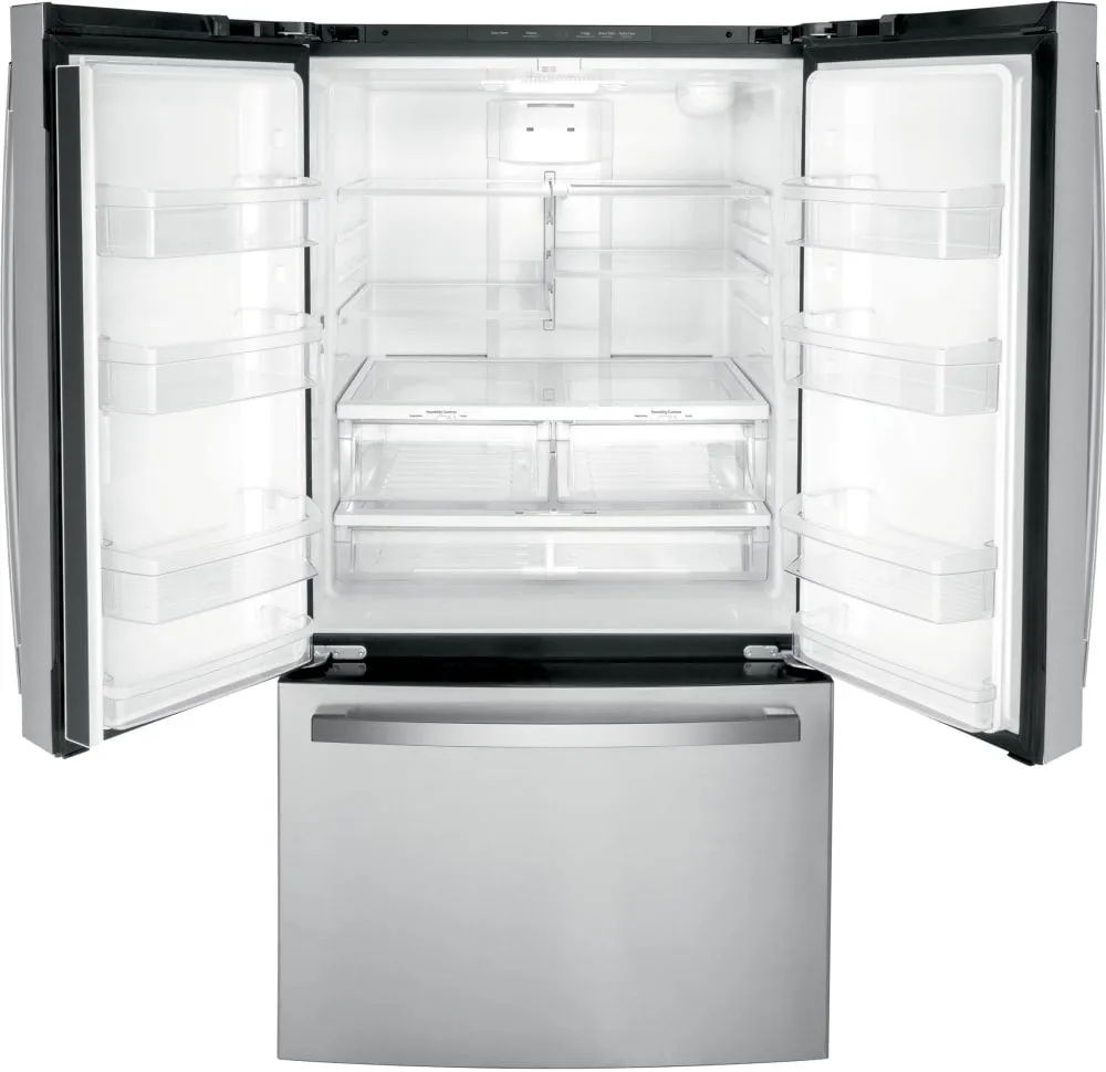 GWE22JYMFS - REFRIGERATORS - GE - French 3-Door - Stainless Steel - New
