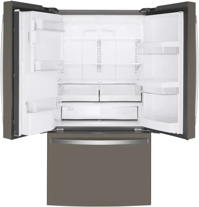 GYE22GMNES - REFRIGERATORS - GE - French 3-Door - Slate Grey - Open Box