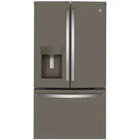 GYE22GMNES - REFRIGERATORS - GE - French 3-Door - Slate Grey - Open Box