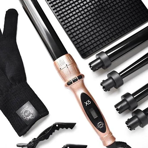H2D X5 Professional Curling Wand Rose Gold