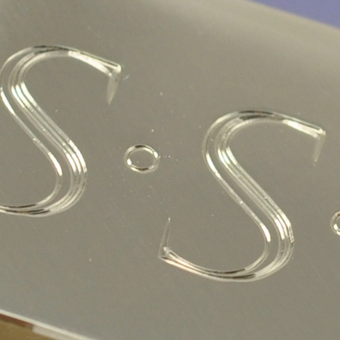 Hand Engraved Initial Money Clip