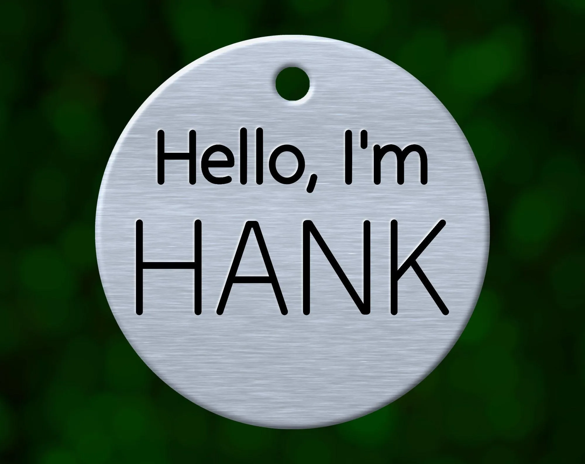 Hello Dog Tag