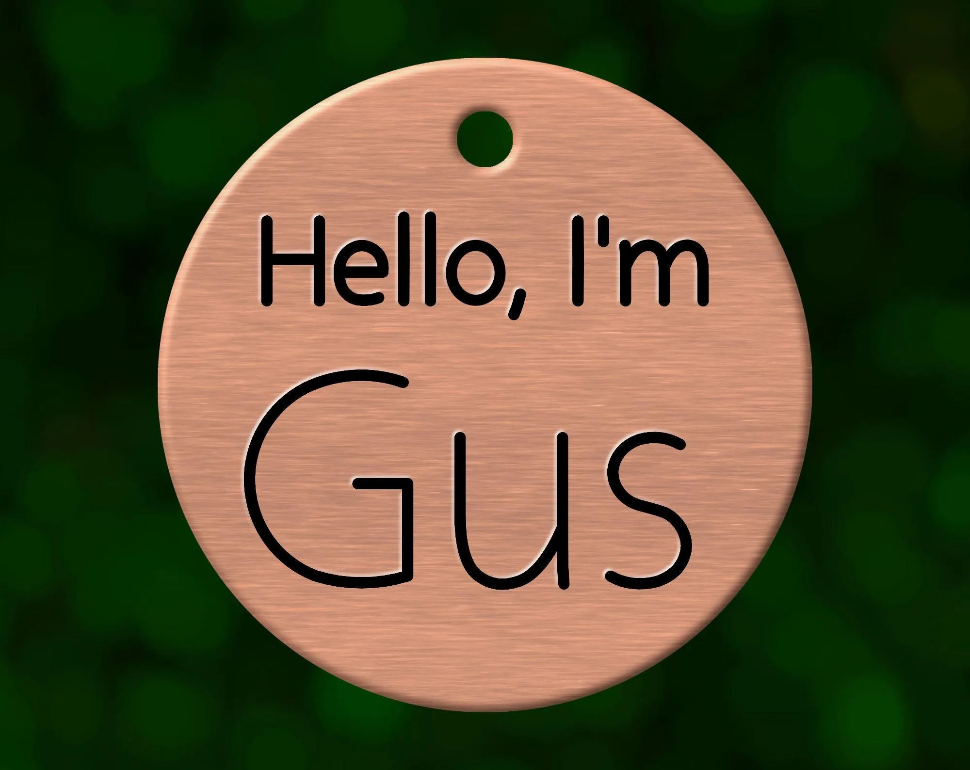 Hello Dog Tag