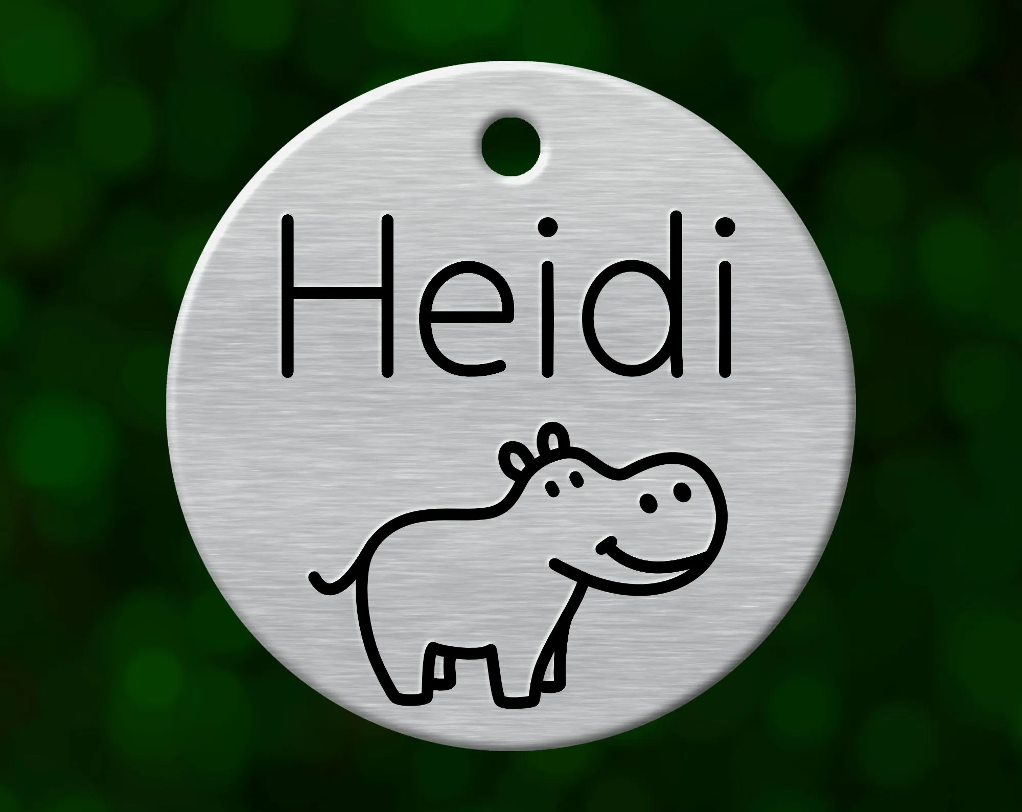 Hippo Dog Tag