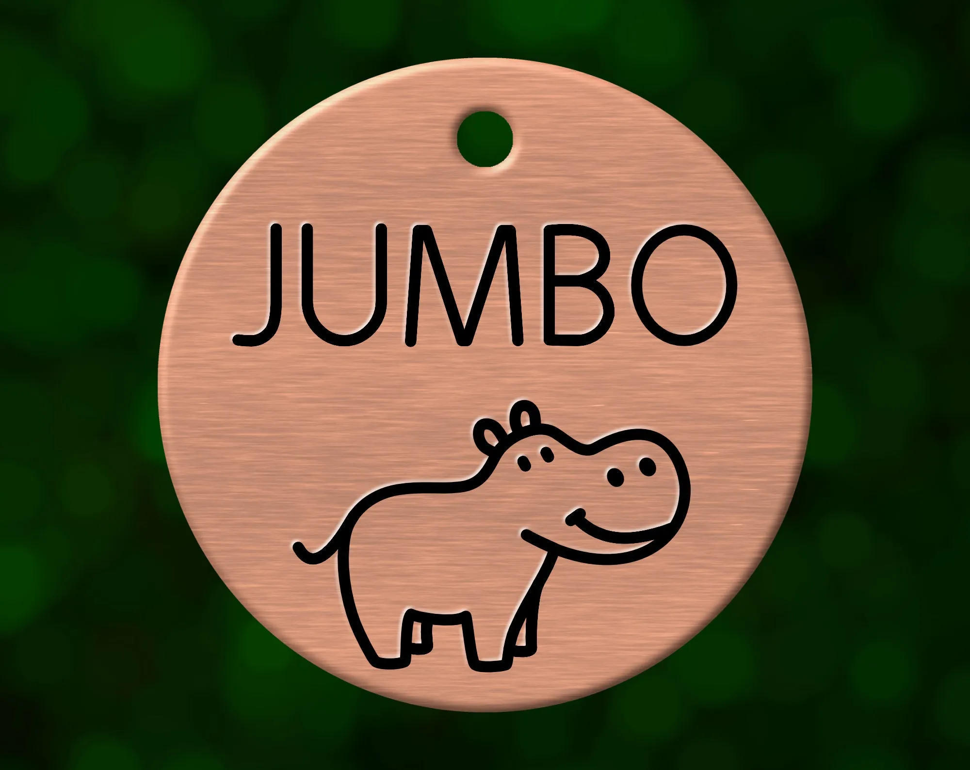Hippo Dog Tag