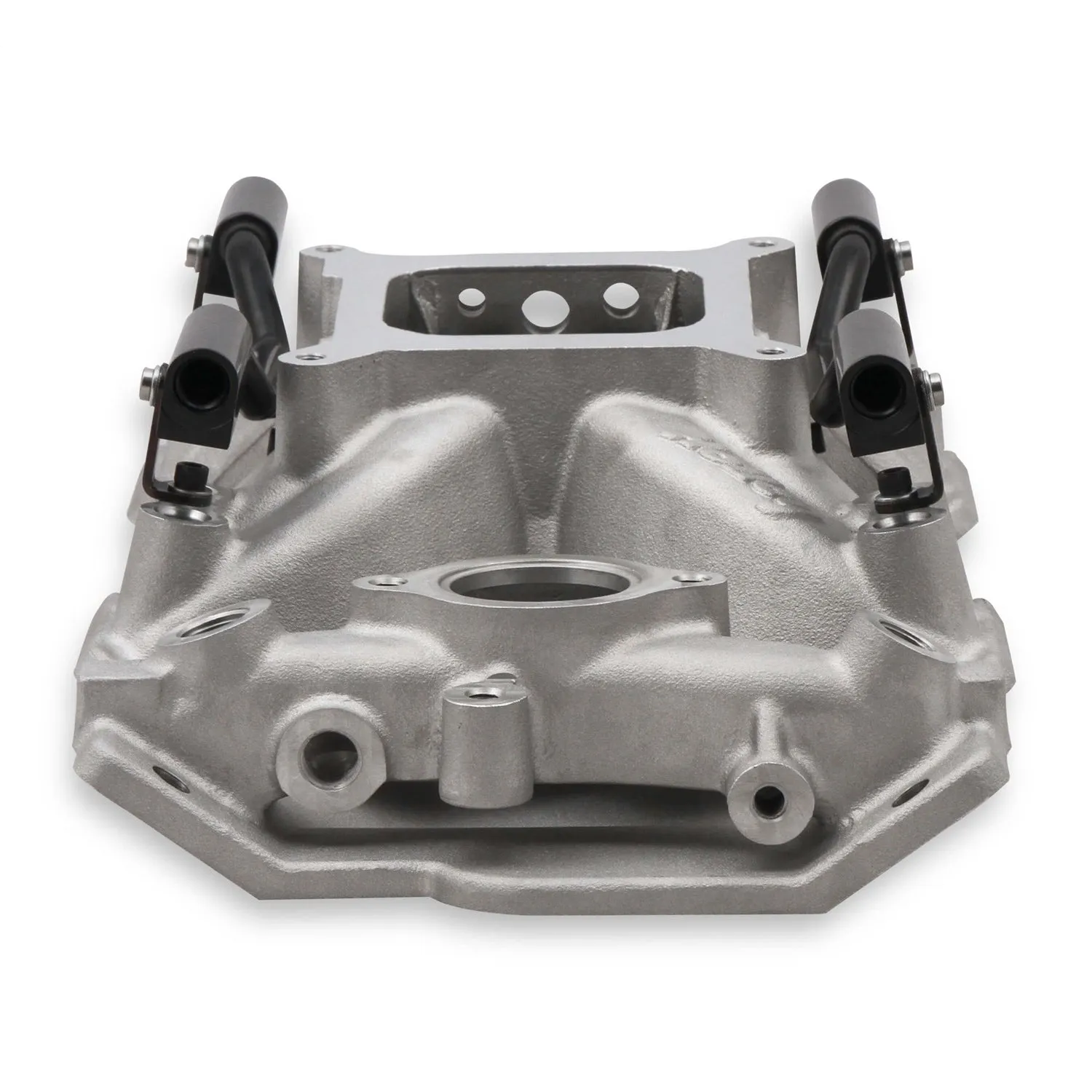 Holley EFI Intake Manifold - Square Bore - Single Plane - Rectangle Port - Aluminum - Small Block Chevy