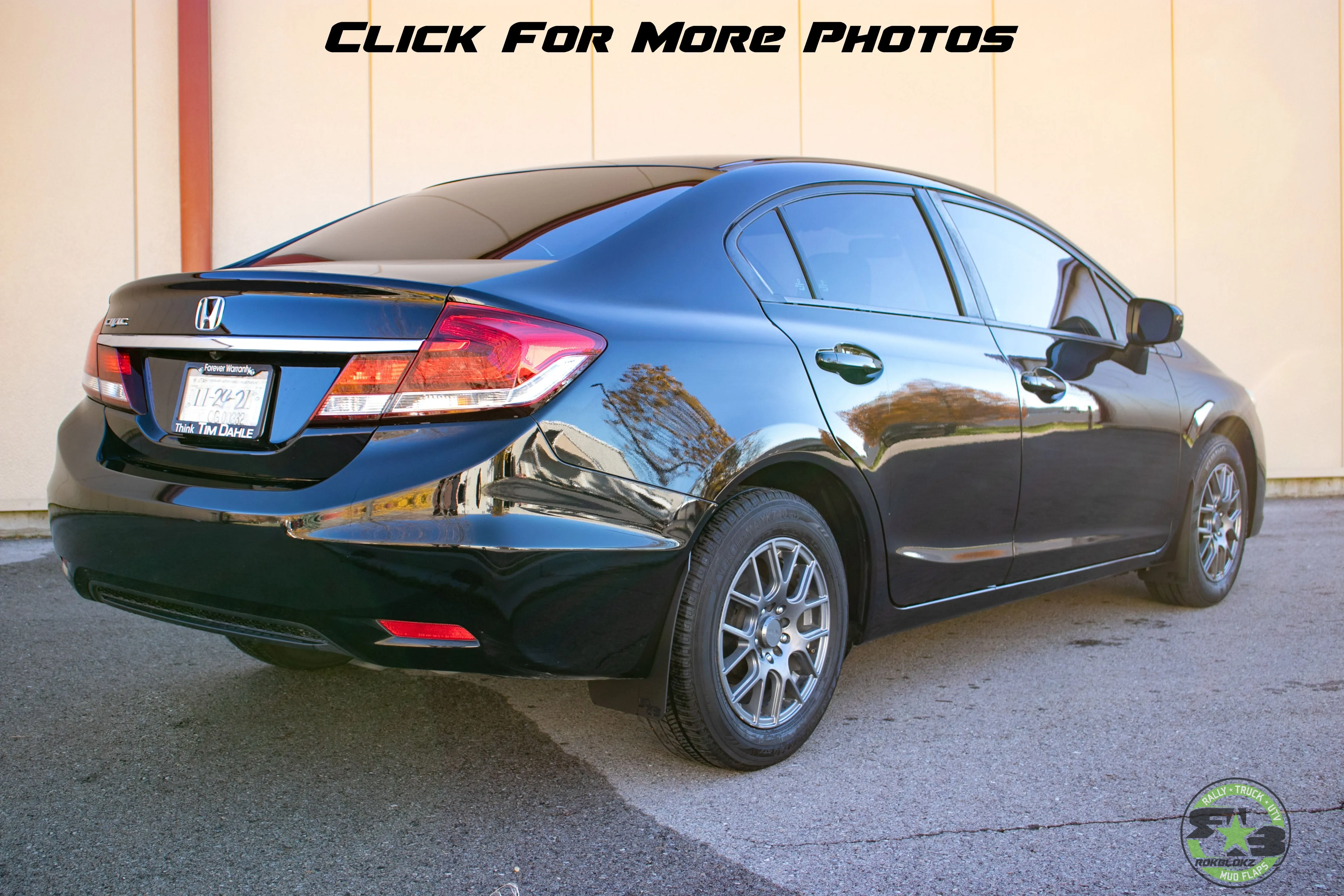Honda Civic Sedan 2012-2015 Rally Mud Flaps