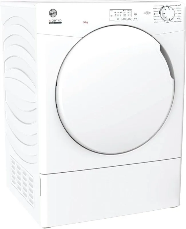 Hoover HLEV9LF 9Kg Vented Tumble Dryer in White Sensor NFC C Rated [Energy Class C]