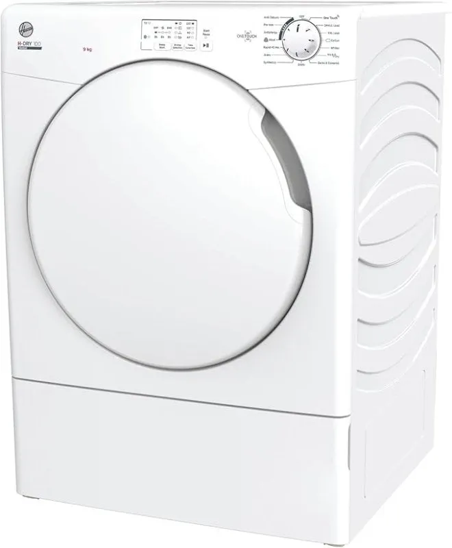 Hoover HLEV9LF 9Kg Vented Tumble Dryer in White Sensor NFC C Rated [Energy Class C]