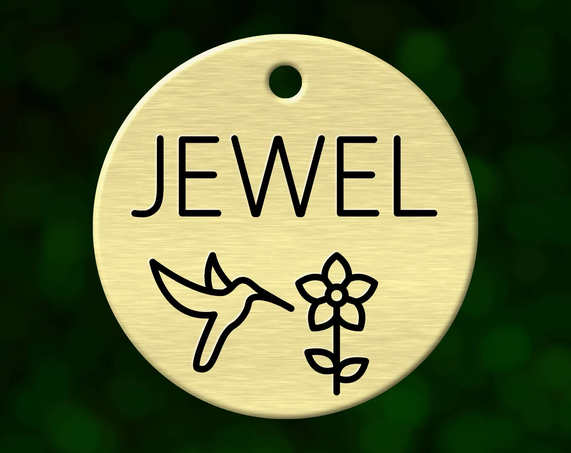 Hummingbird Dog Tag