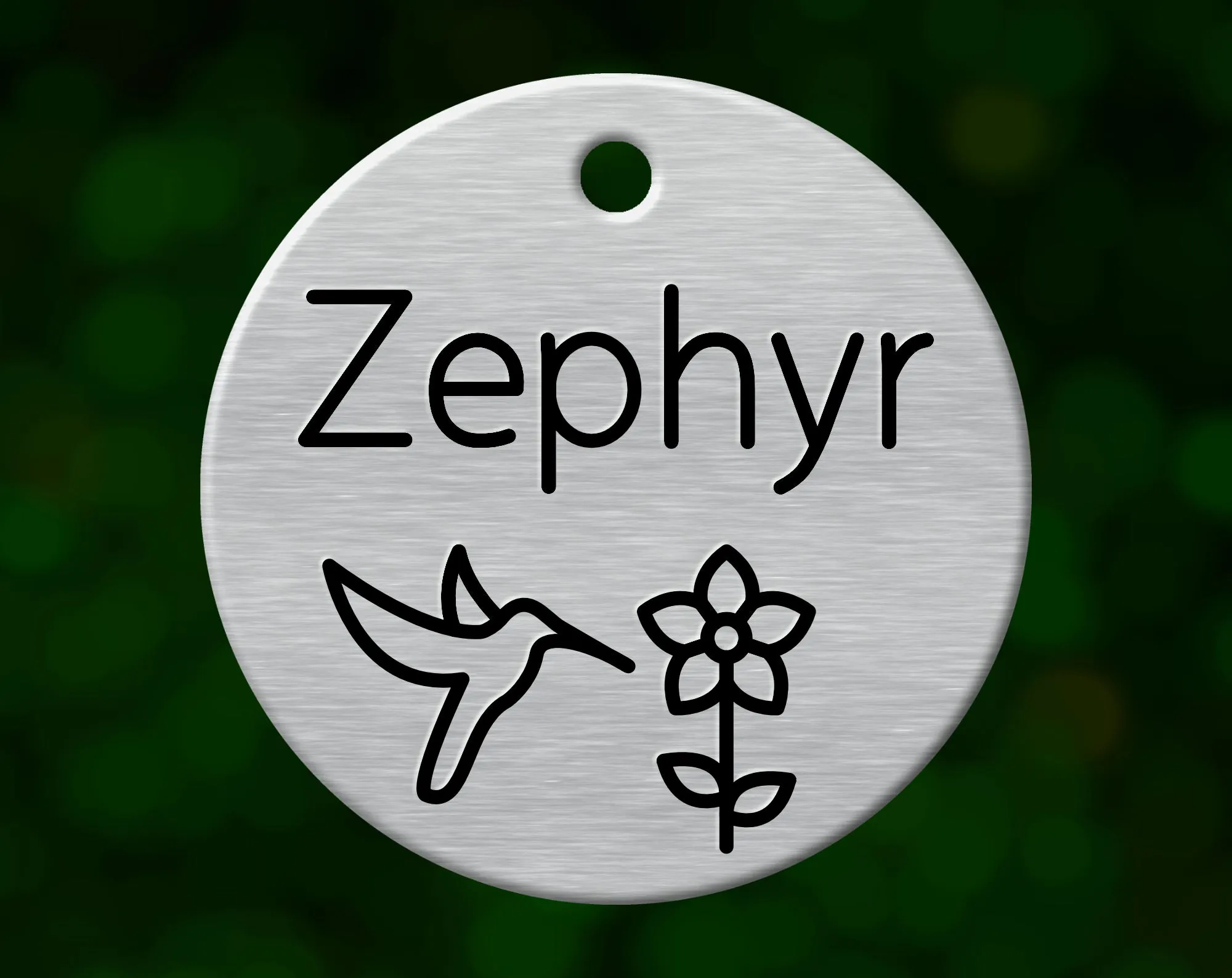 Hummingbird Dog Tag