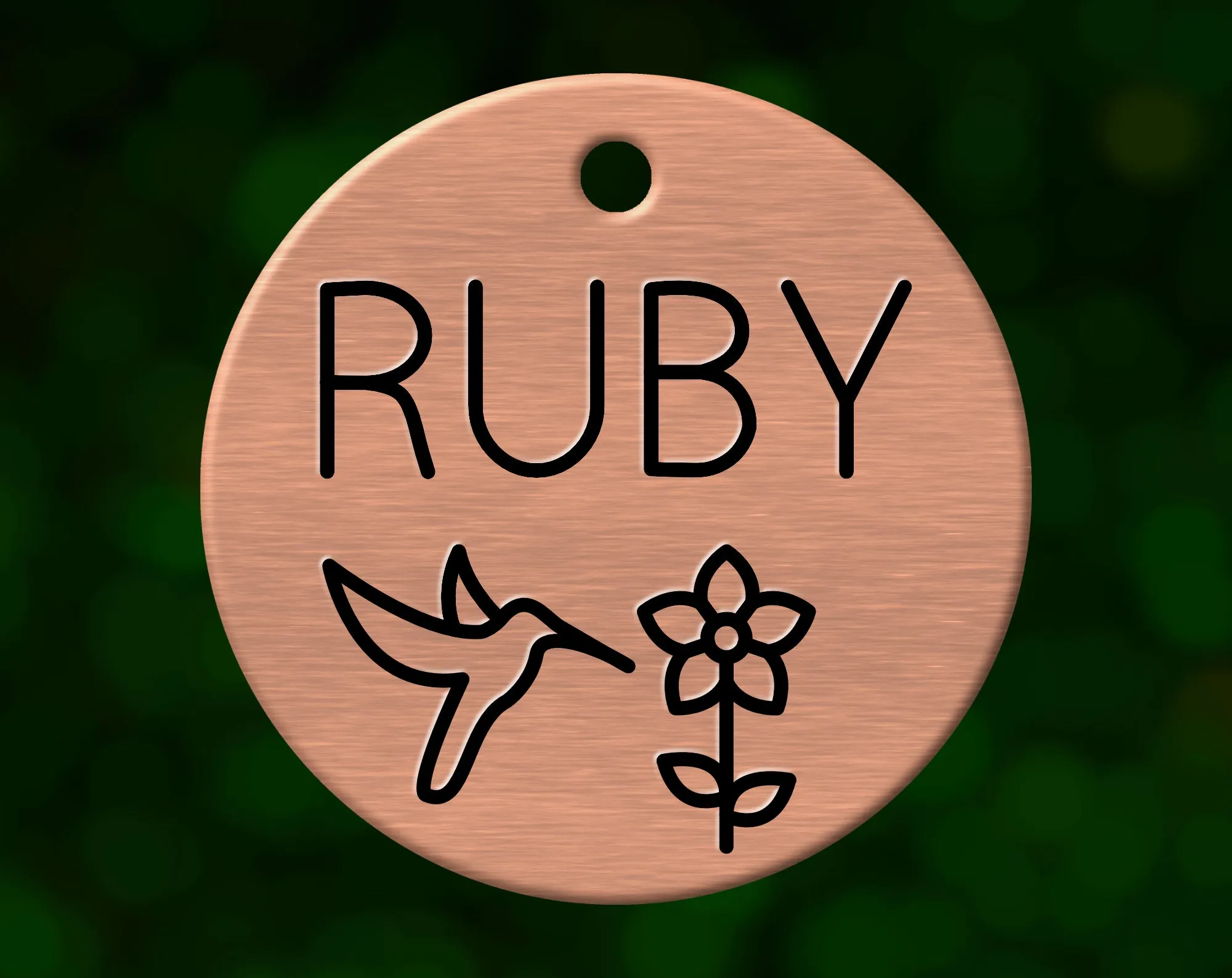 Hummingbird Dog Tag