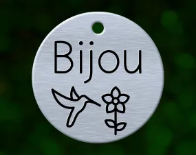 Hummingbird Dog Tag