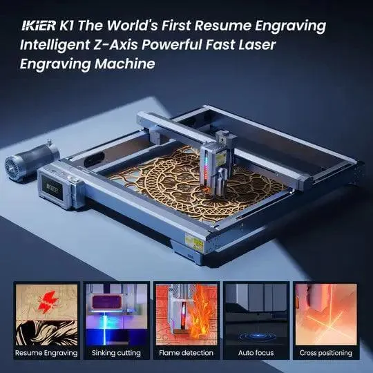 iKier K1 Pro 24W Laser Engraving Machine Cutting Master - Clearance