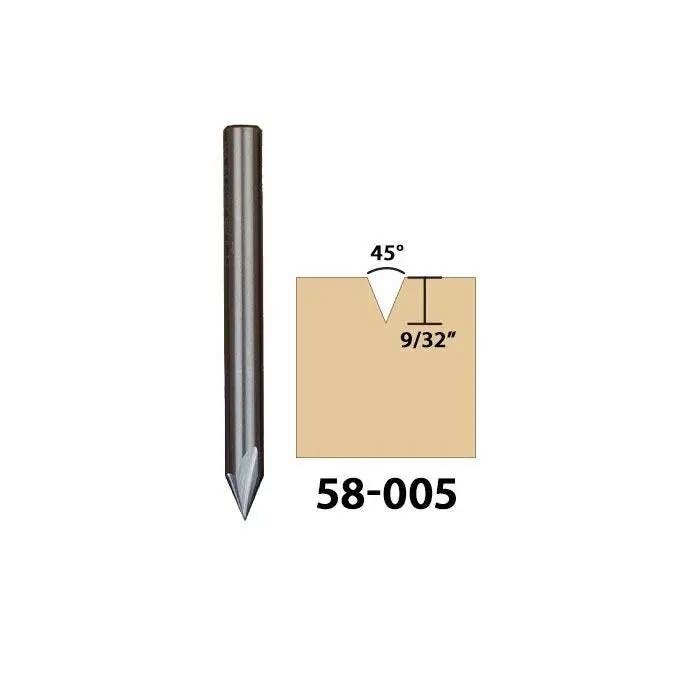 Infinity Tools 1/4" Shank Engraving V-Groove C.N.C. Router Bits