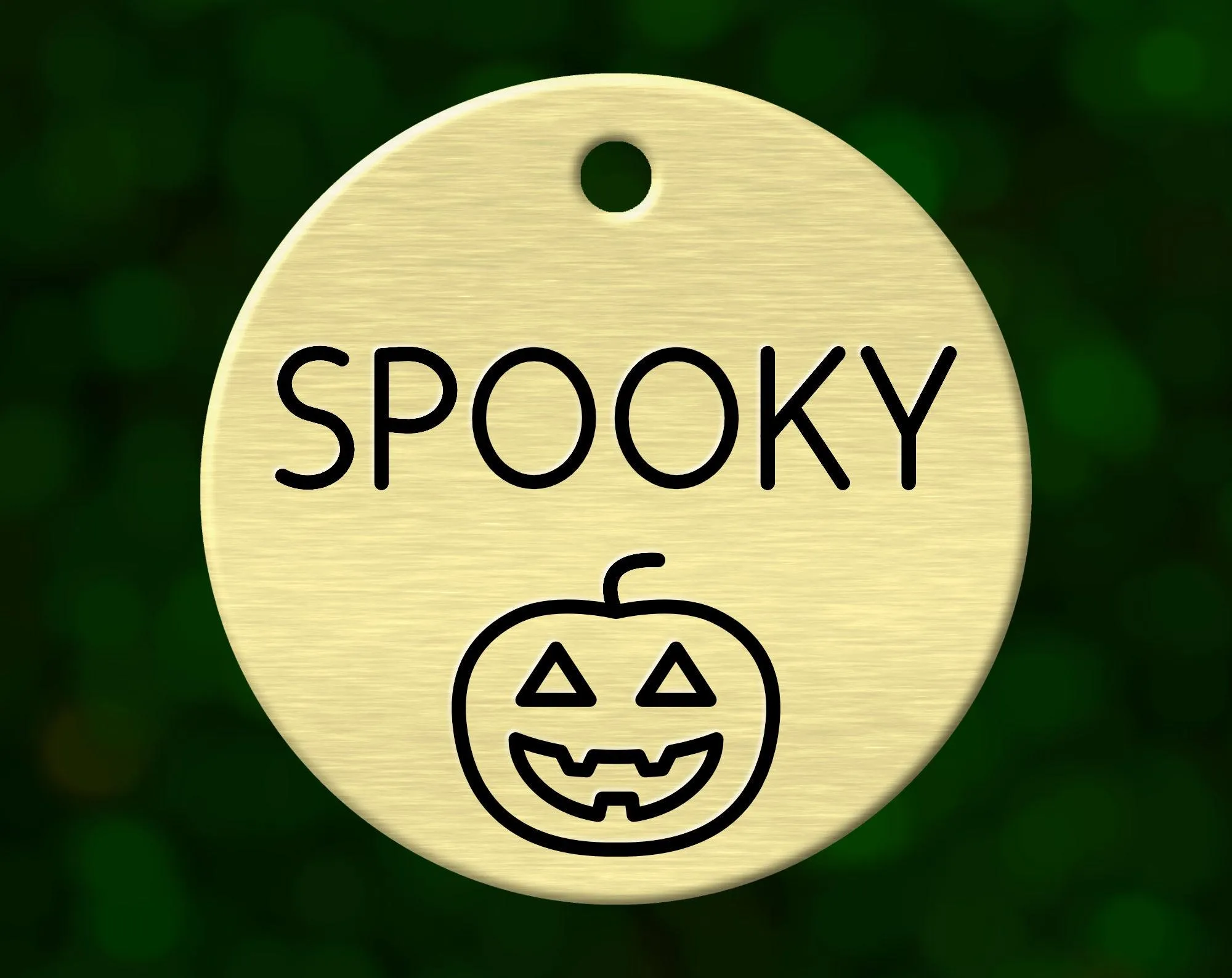 Jack O'Lantern Dog Tag