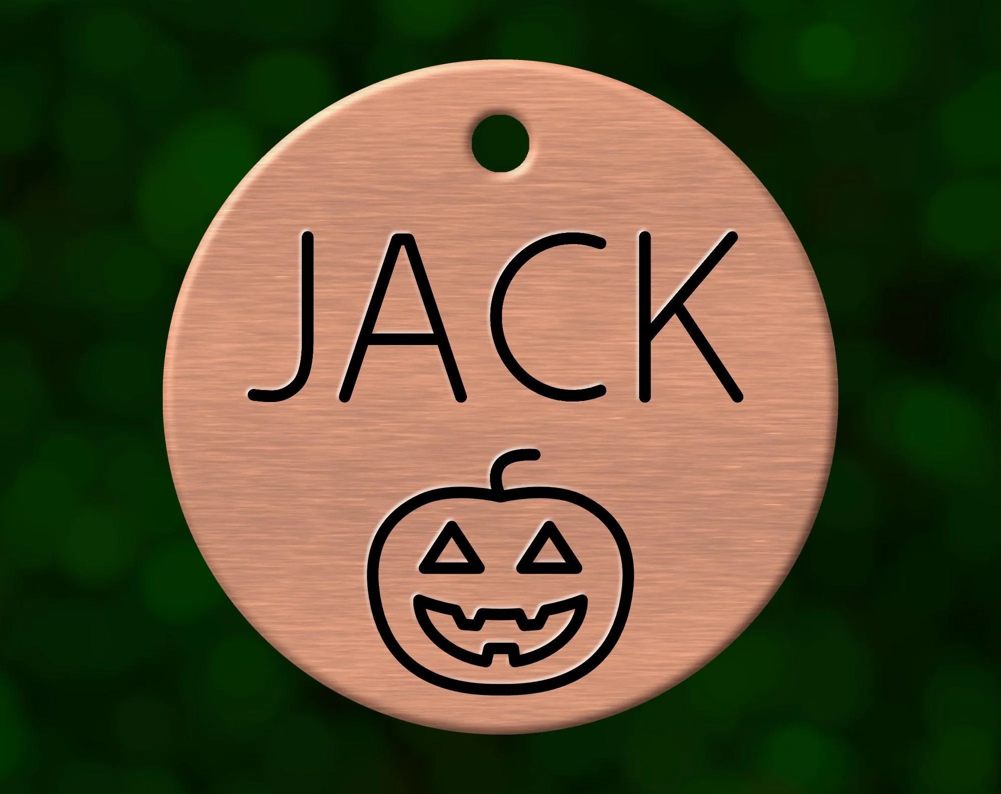 Jack O'Lantern Dog Tag