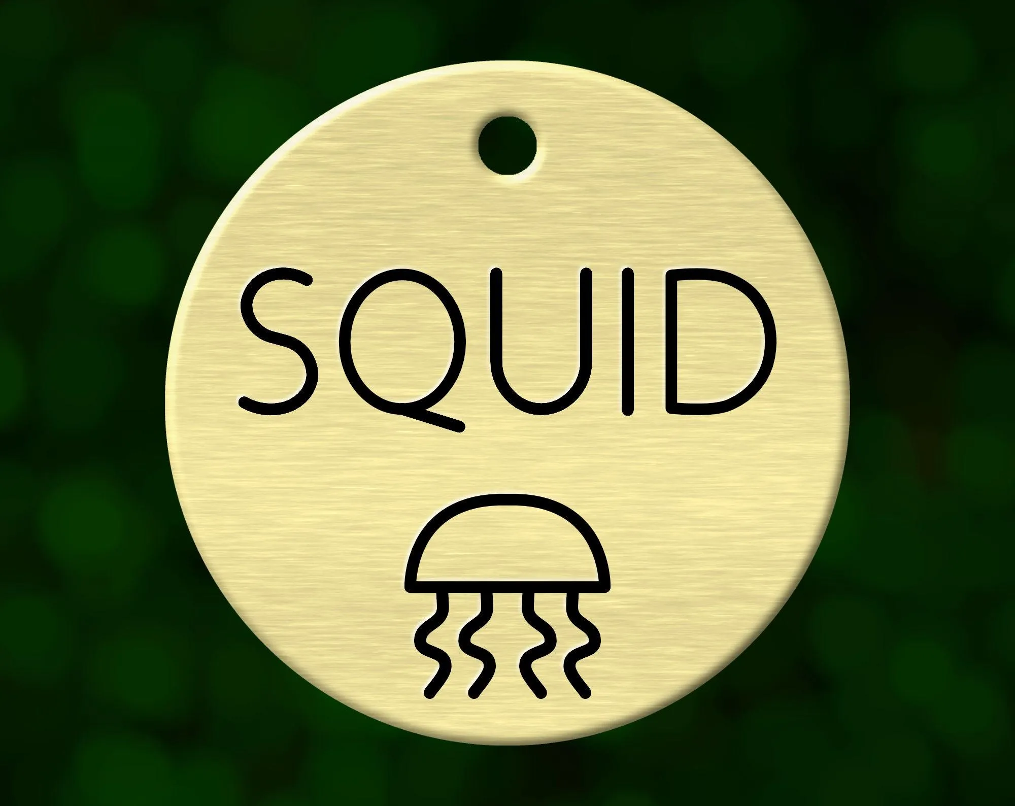 Jellyfish Dog Tag