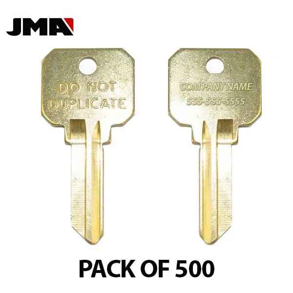 JMA - Custom Personalized Engraved - SC1 (Do Not Duplicate) Key  Blanks ( PACK OF 500 )