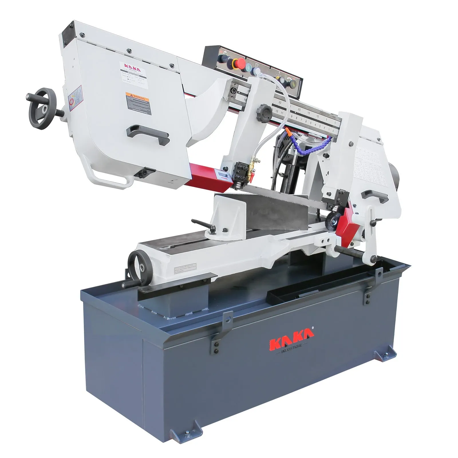 KAKA Industrial BS-1018B, 10" horizontal bandsaw 220V-60HZ-1PH Metal Cutting Band Saw, Solid Design Metal Bandsaw, Horizontal Bandsaw, High Precision Metal Band Saw, Space Saver Band Saw