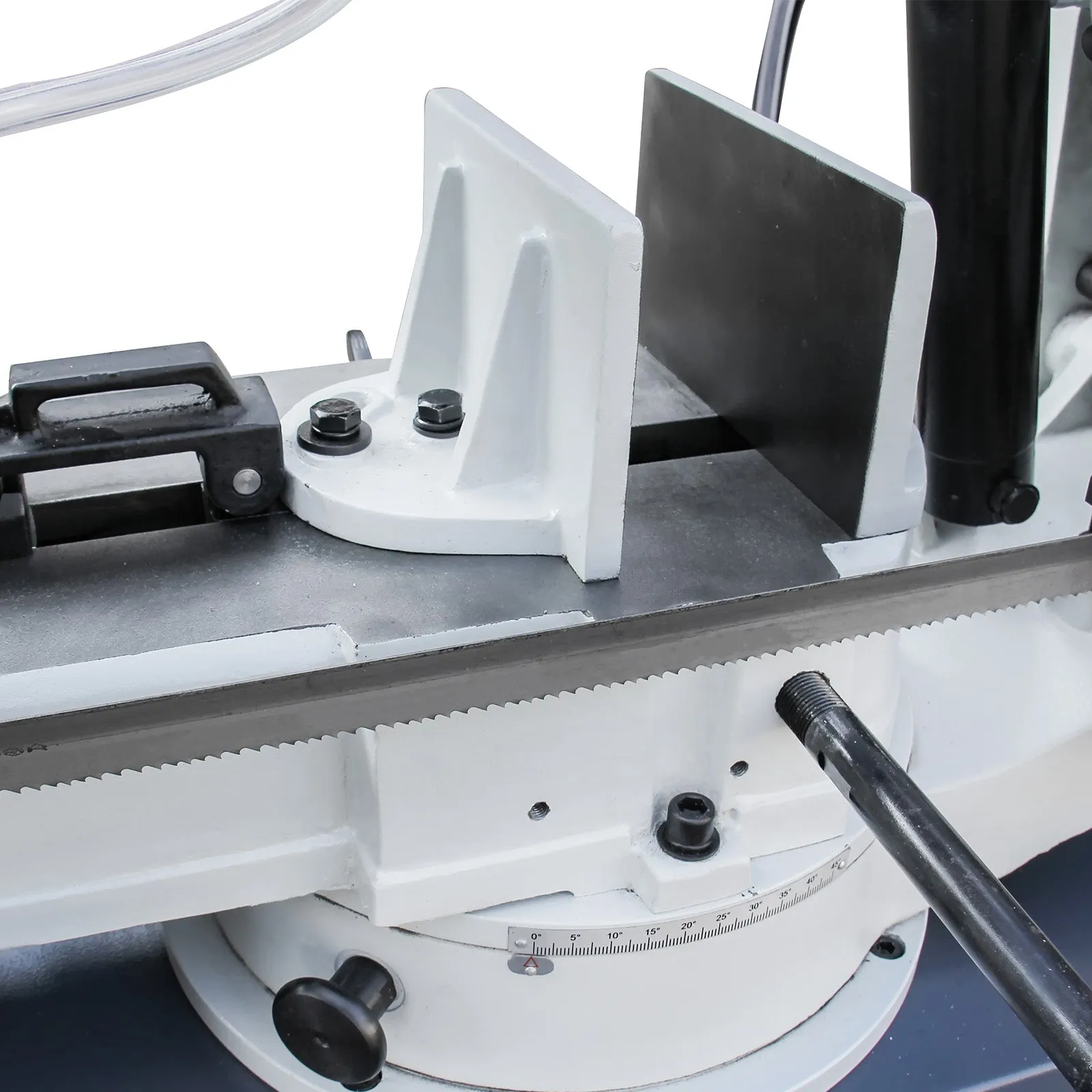 Kaka Industrial BS-1018R 10 inch horizontal bandsaw, Metal Cutting Band Saw, the bow can be swiveled between 45° and 90°Solid Design, Solid Design, Horizontal High Precision Vice Metal Band Saw220V-60Hz-1PH