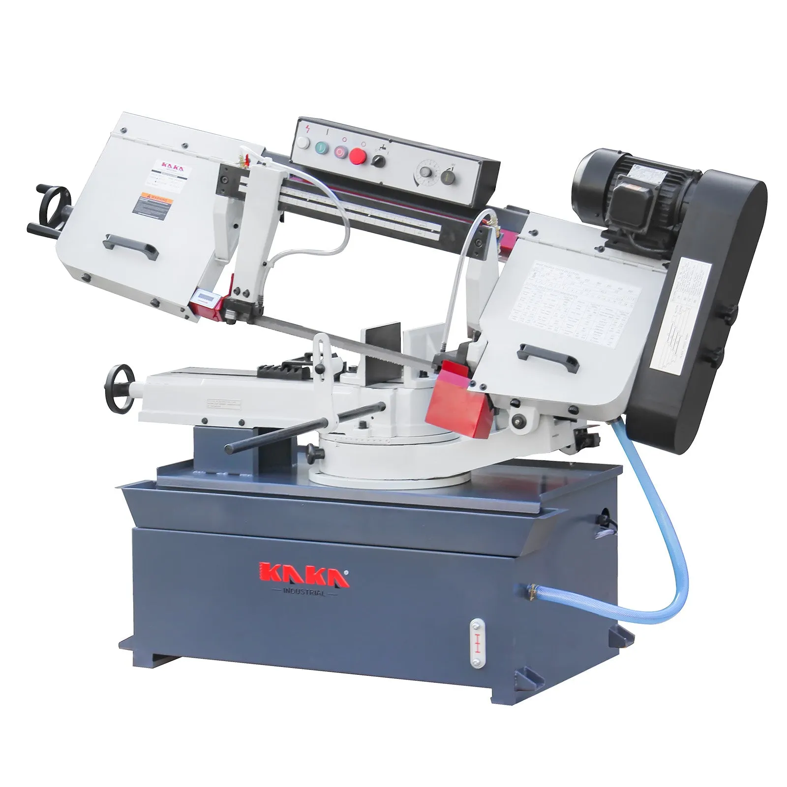 Kaka Industrial BS-1018R 10 inch horizontal bandsaw, Metal Cutting Band Saw, the bow can be swiveled between 45° and 90°Solid Design, Solid Design, Horizontal High Precision Vice Metal Band Saw220V-60Hz-1PH