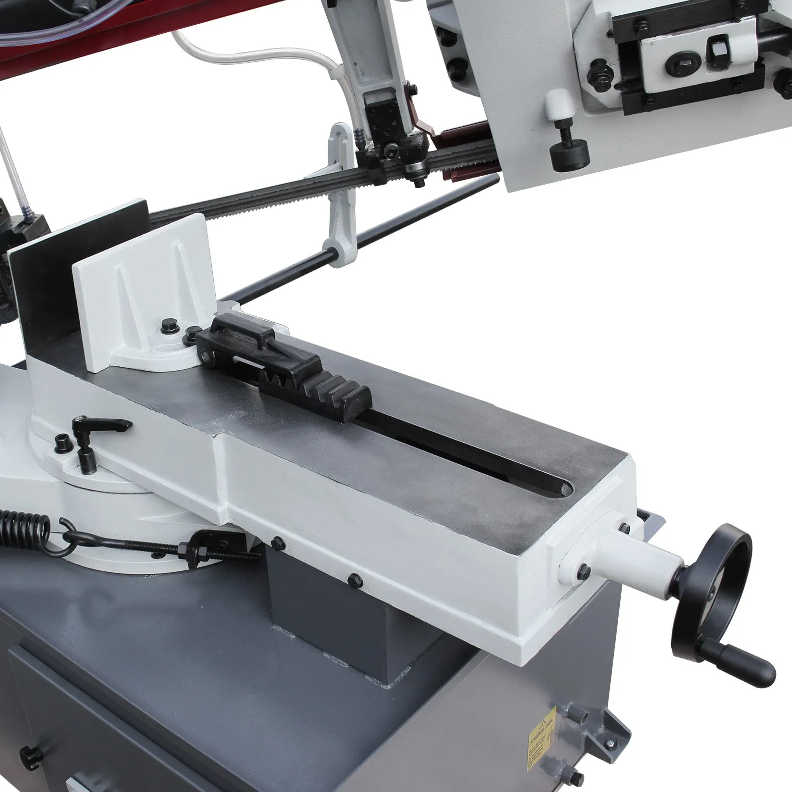 Kaka Industrial BS-1018R 10 inch horizontal bandsaw, Metal Cutting Band Saw, the bow can be swiveled between 45° and 90°Solid Design, Solid Design, Horizontal High Precision Vice Metal Band Saw220V-60Hz-1PH